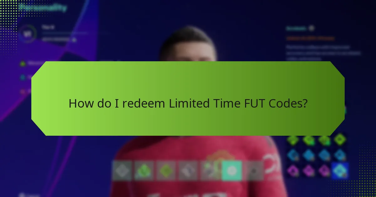 What exclusive items can I get with Limited Time FUT Codes?