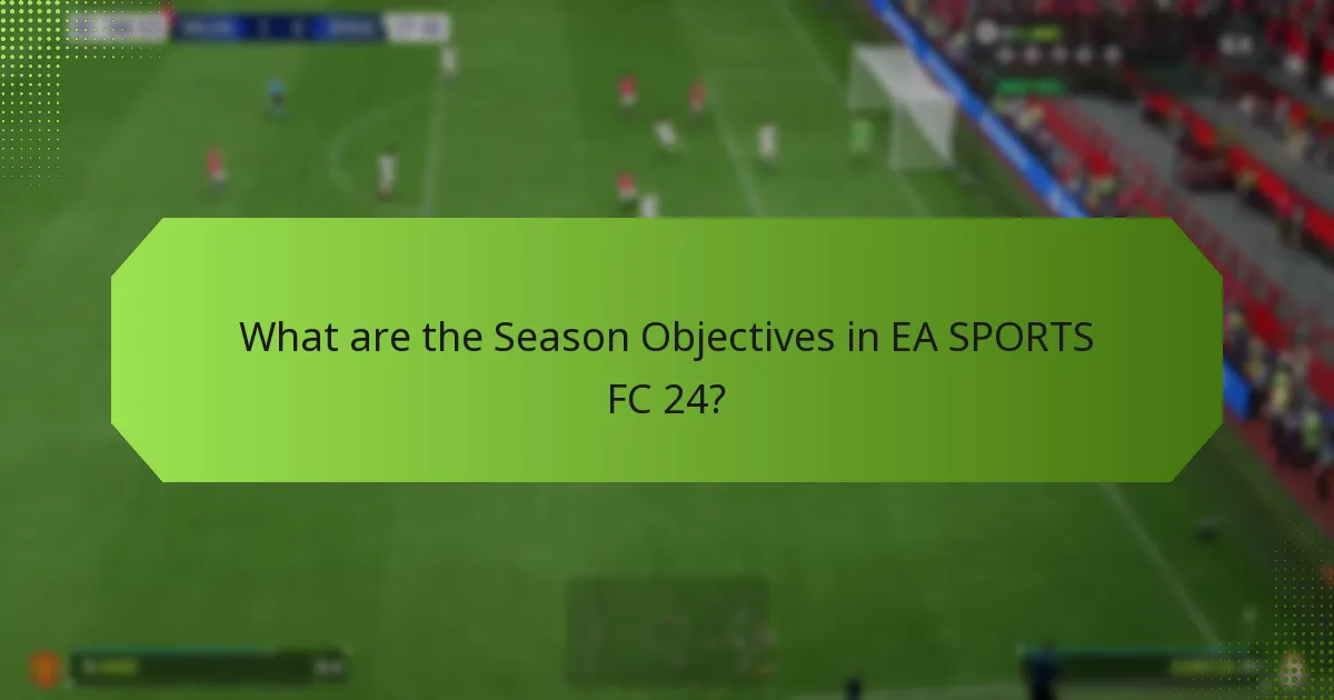 What rewards can players earn from season objectives?